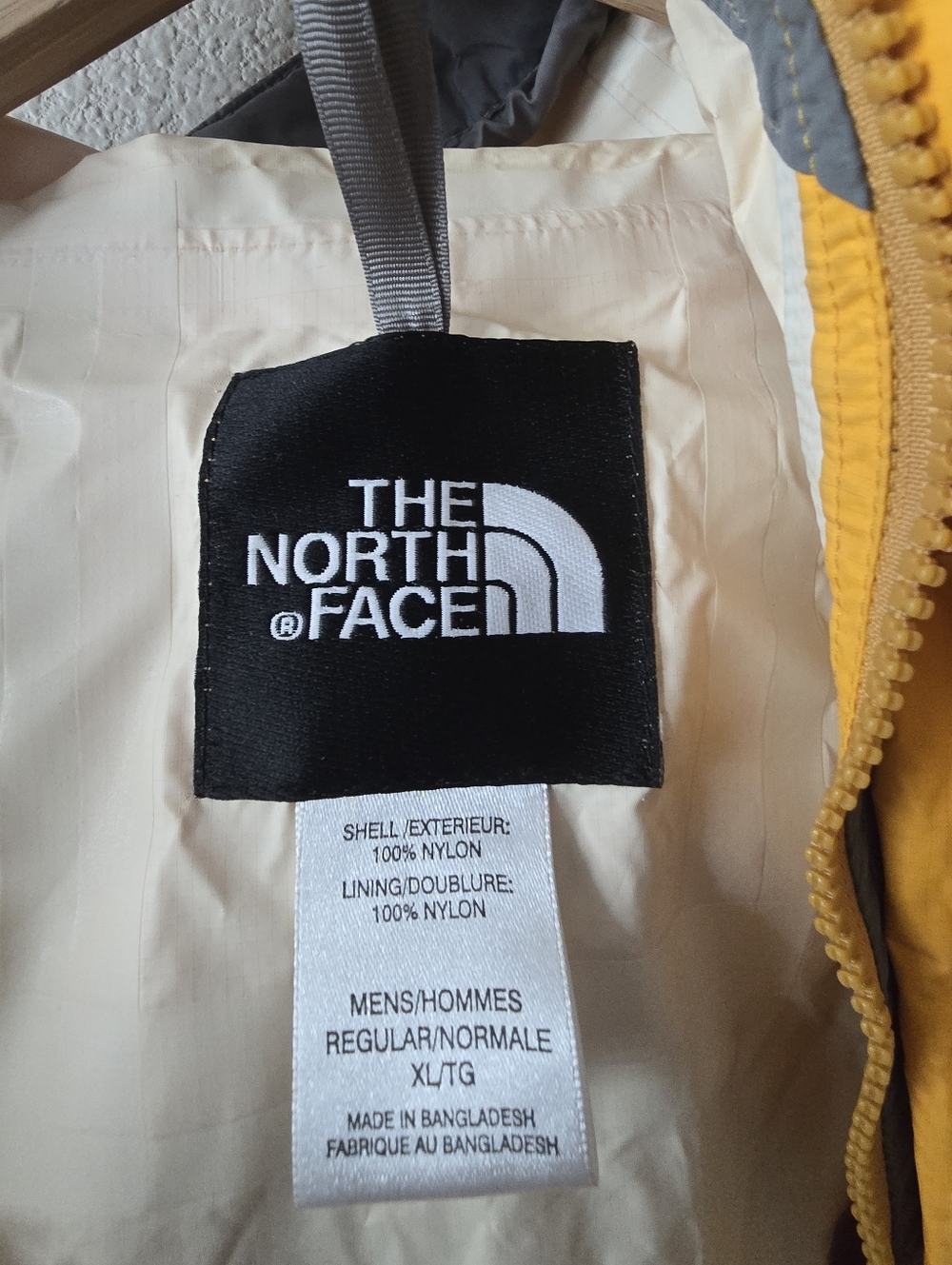 The North Face Jacket Hyvent Men's XL Yellow - Picture 5 of 9